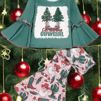 Christmas Trees & Boots Bonanza Pant Set image 0