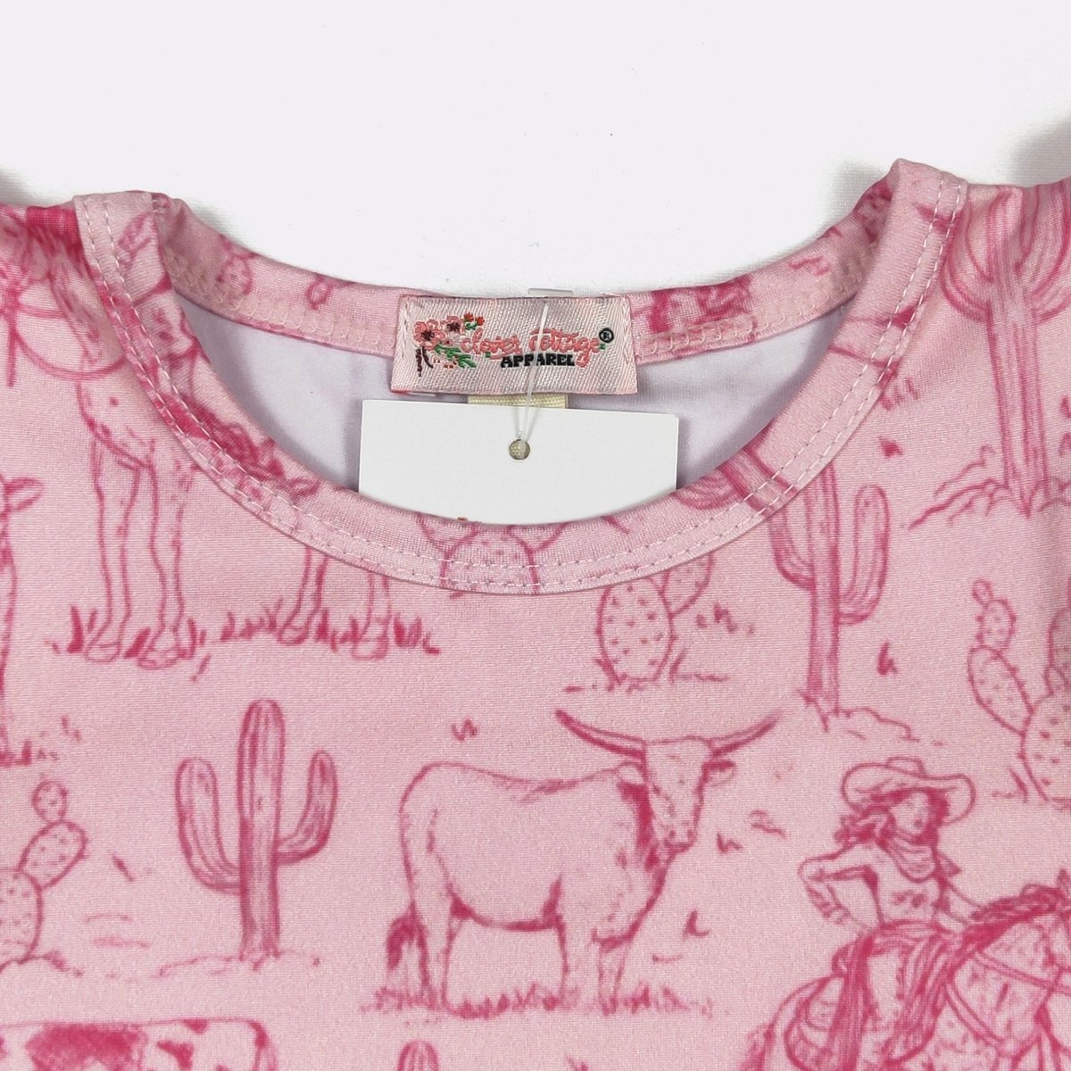 Pink Western Romper