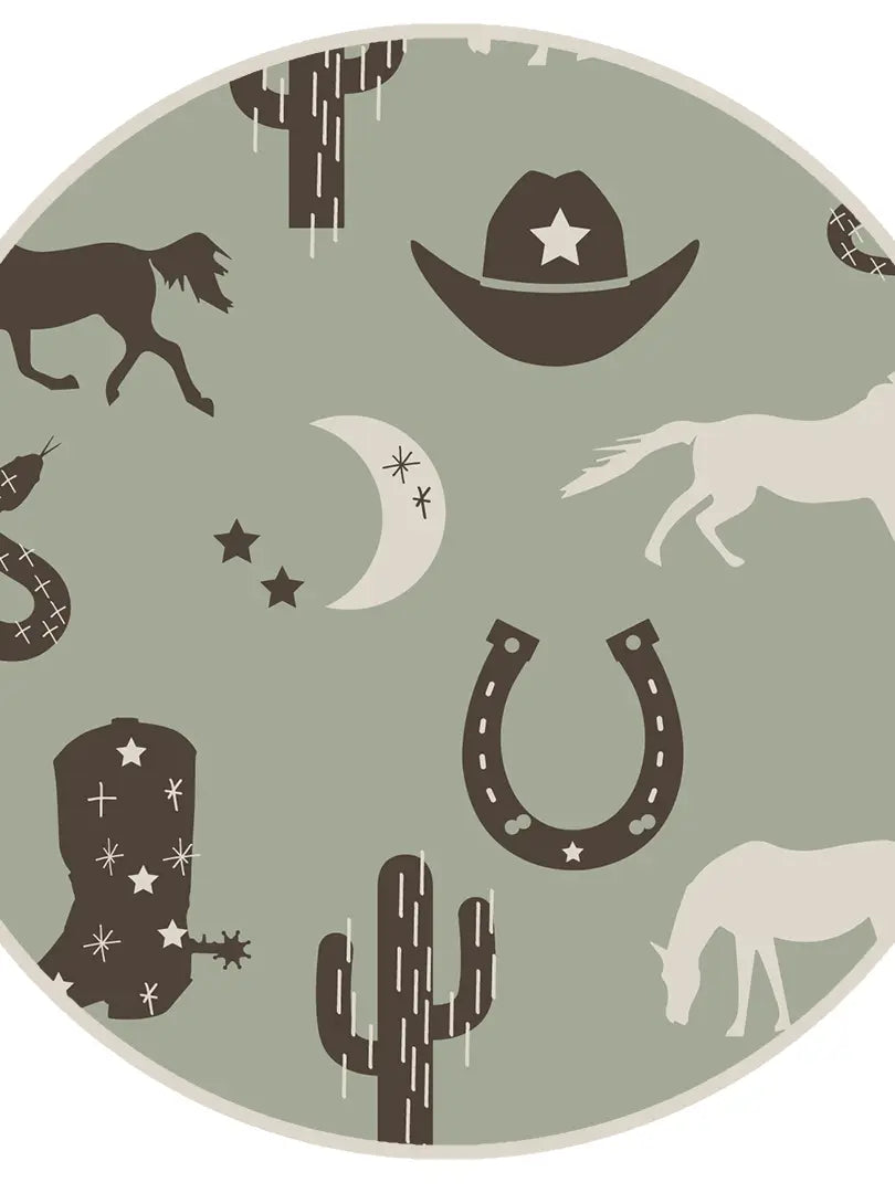Giddyup Western Bamboo Baby Romper: Western-Styled Comfort for Little Wranglers image 1
