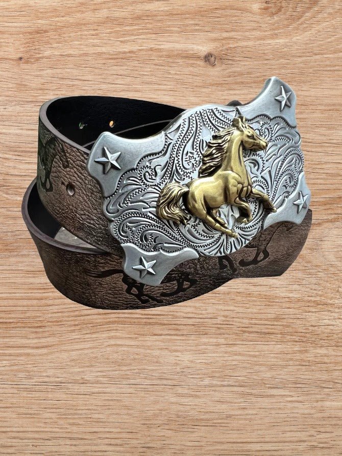 Gold Dust Rodeo: Lil' Wrangler's Versatile Horse Rider Belt image 2