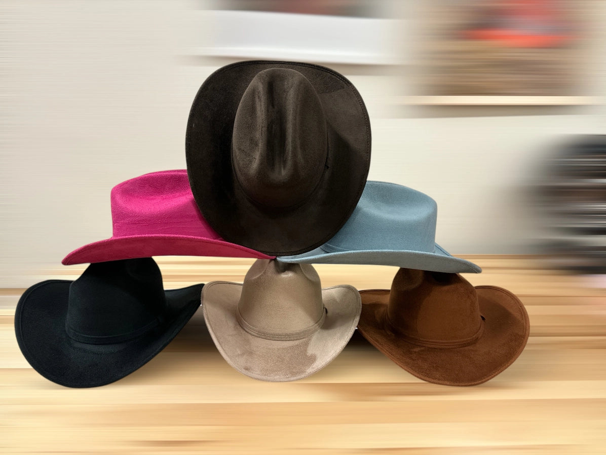 Kids Yellowstone Cattleman Western Hat – Vegan Suede Cowboy Hat image 0