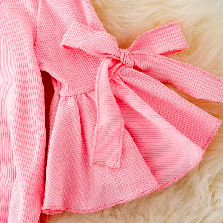 Pretty in Pink Bell Sleeve Onesie image 1
