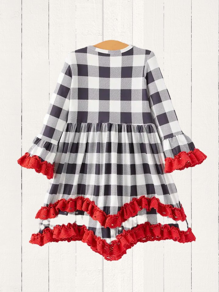Merry Lil' Cowgirl Christmas Appliqué Dress image 1