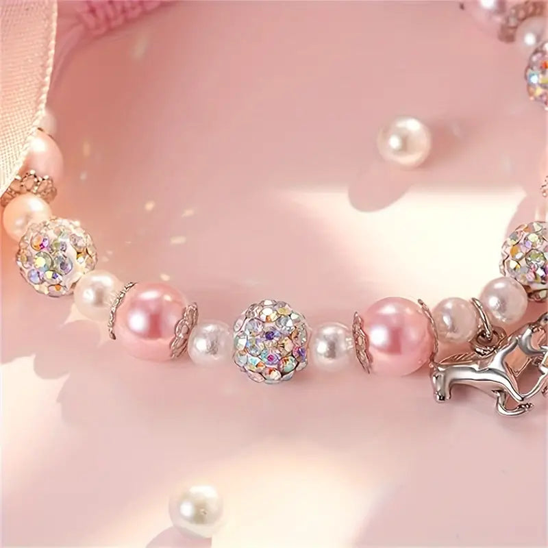 Horse Girl's Inspirational Charm Beads Bracelet image 3