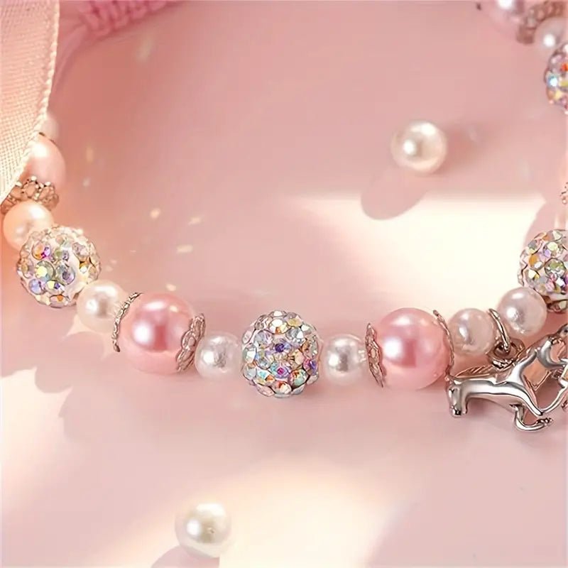 Horse Girl's Inspirational Charm Beads Bracelet image 3