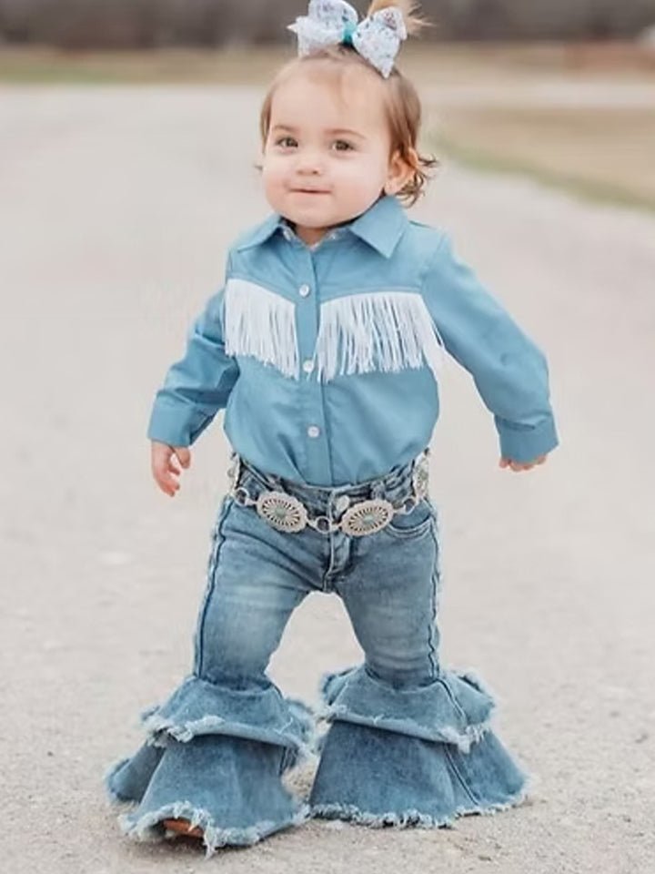 Denim Bell Bottom Jeans