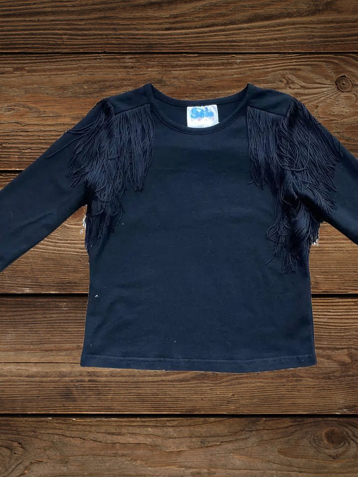 Little Wrangler's Black Fringe Fantasy Long-Sleeve Shirt image 2