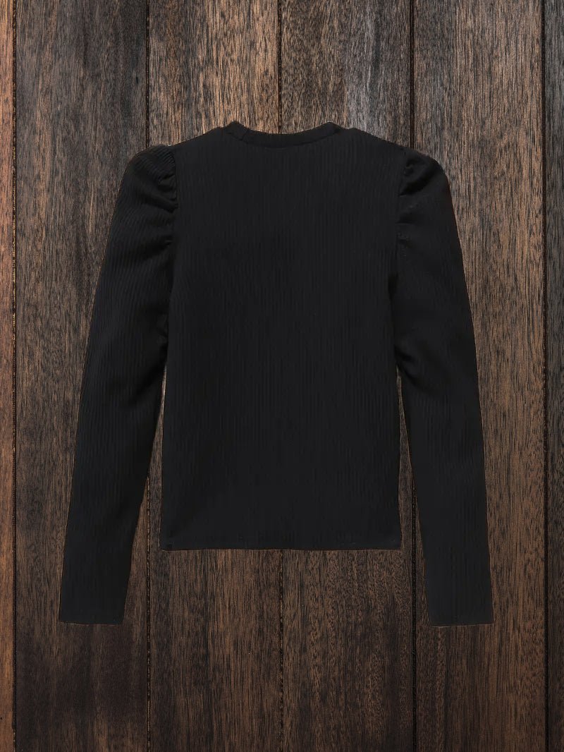 Cowgirl’s Black Cozy Essential Long Sleeve Shirt image 2