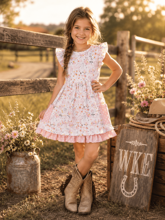 Horse Petal Girls Dress