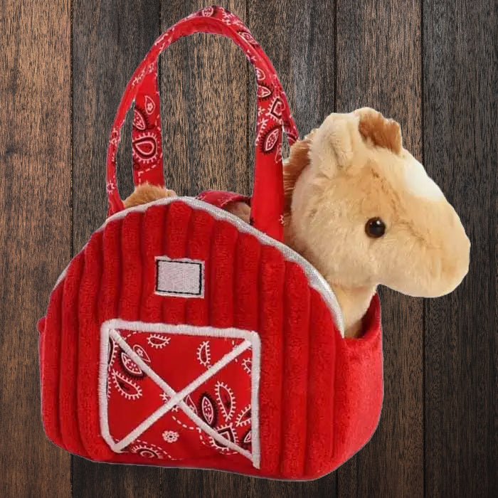 Stable Companion: 7" Plush Horse with Stable Purse image 0
