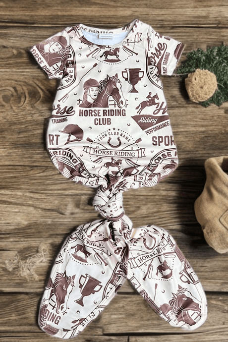 Lil' Wrangler's Horse Riding Club Baby Gown image 0