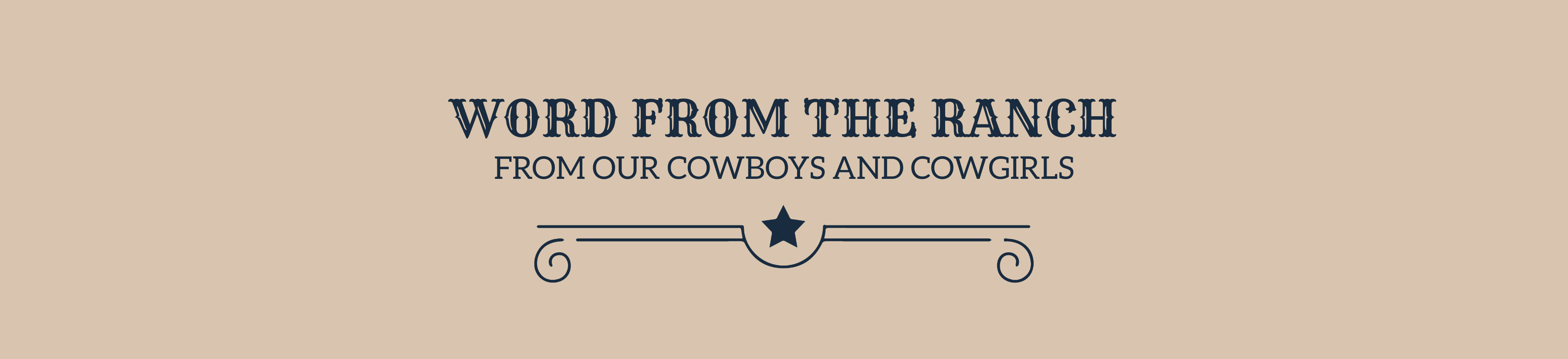 Word From the Ranch