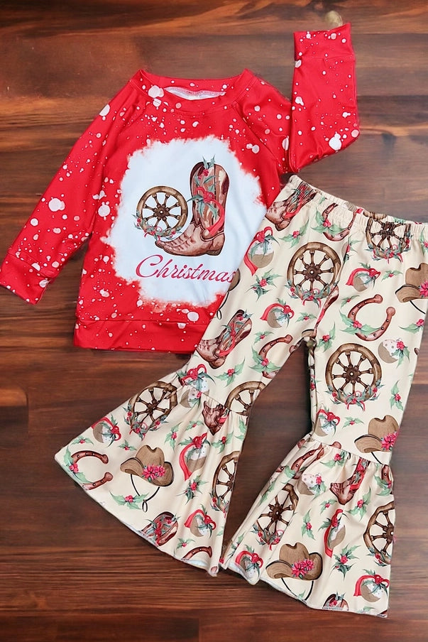 Ranch-Ready Cowgirl Christmas Cozy Pants Set image 2