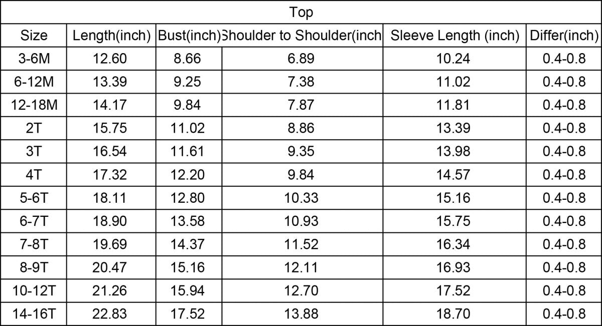 Size chart for Rust Brown Aztec Western Sherpa Pullover, detailed sizing for kids' western wear.