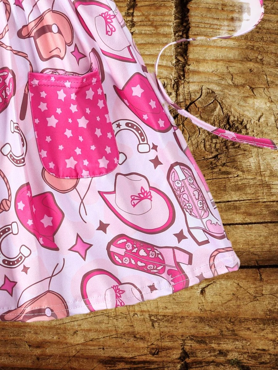 Electric Pink Cowgirl Dress for Girls image 6