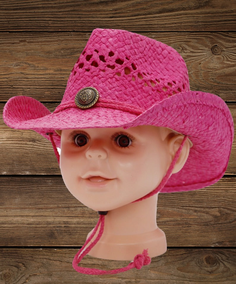 Kids Tycoon Half Taco Paper Straw Cowboy Hat: Western Style for Young Adventurer image 4