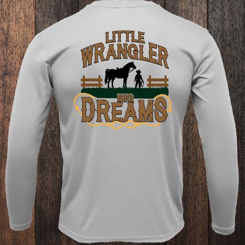 "Little Wrangler, Big Dreams" Long-Sleeved Toddler & Youth T-Shirt image 5