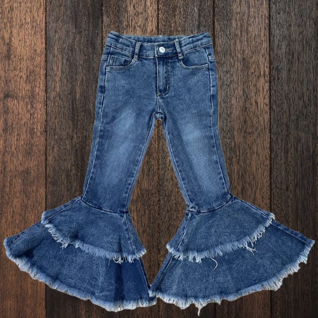 Ruffle & Ride Denim Bell Jeans: For Every Little Cowgirl! image 3