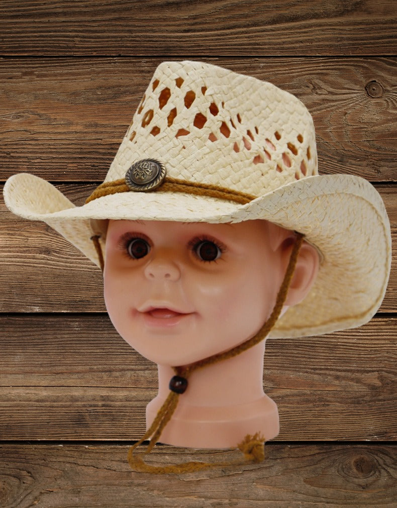 Kids Tycoon Half Taco Paper Straw Cowboy Hat: Western Style for Young Adventurer image 9