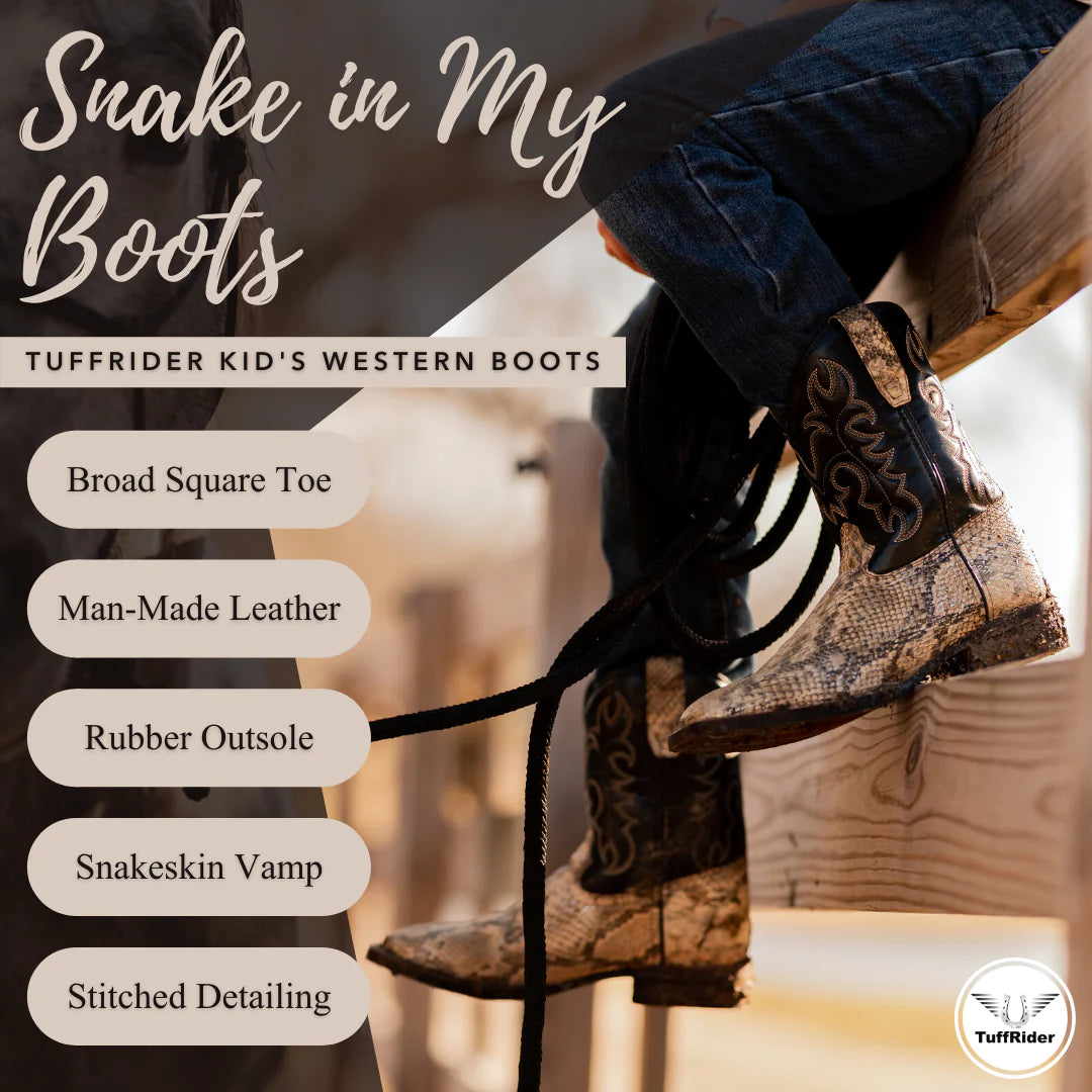 Tuffrider Children's Snake In My Western Boot: Durability and Style image 1