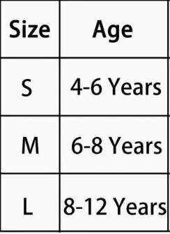 Size chart for kids western horse print socks