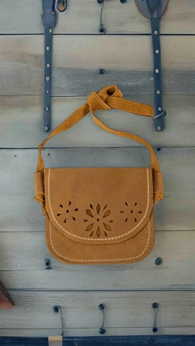 Kids western leather purse