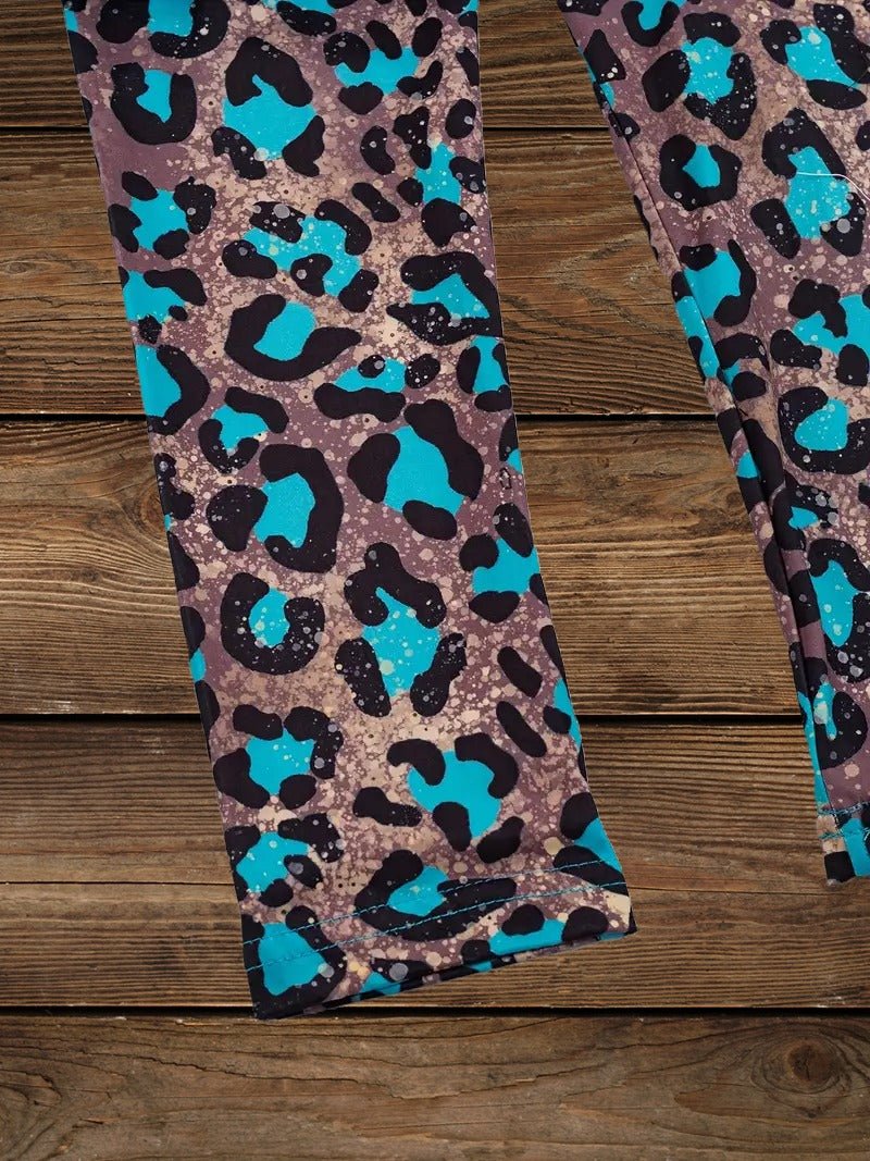 Girls leopard print pants from cowgirl outfit set