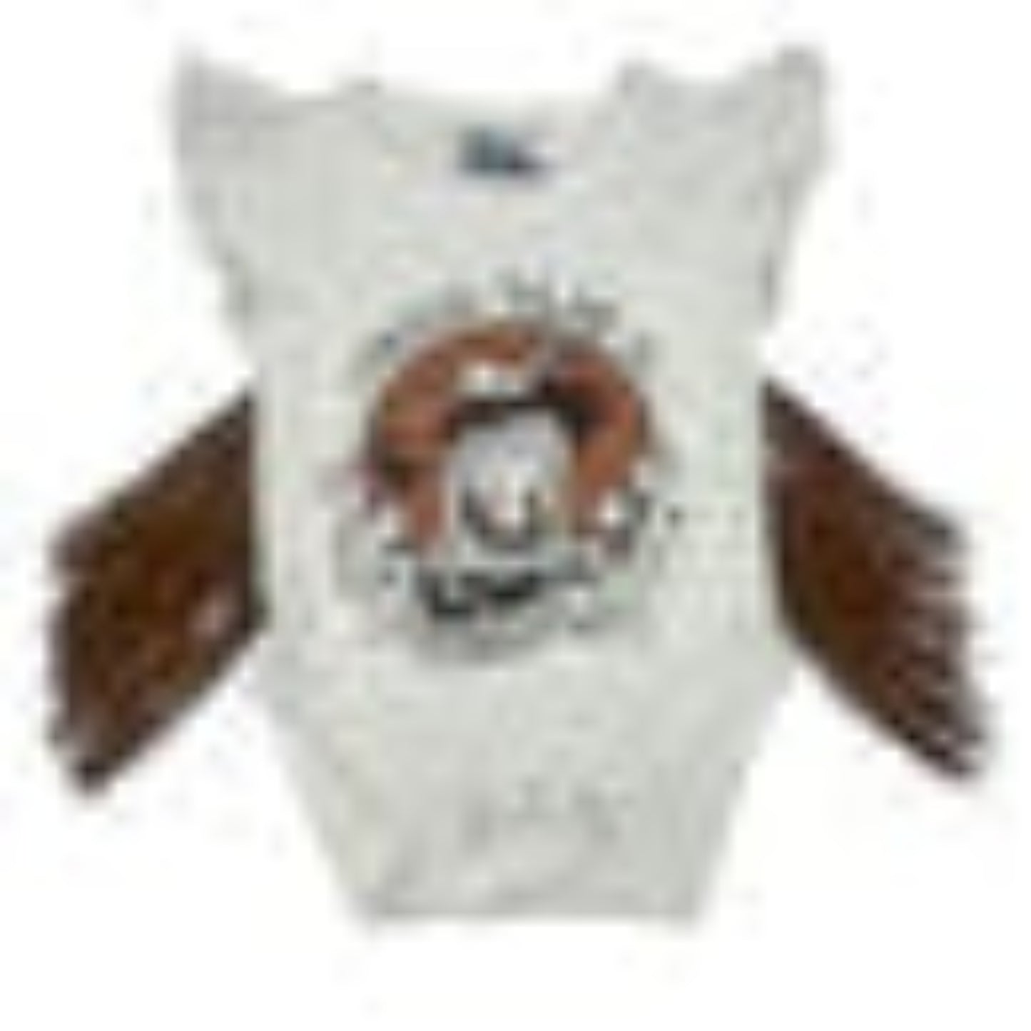 Back view of Proud Cowgirl fringe tee showing design