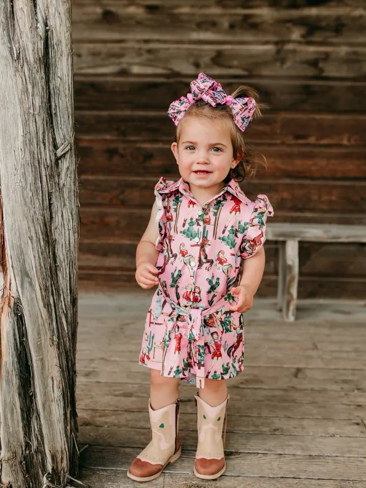Tiny Trailblazer Cowgirl Dress Western Style for Little Girls 7 Tiny Trailblazer Cowgirl Dress Western Style for Little Girls 7