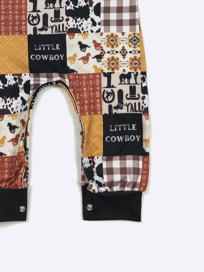 Little Cowboy Boy Romper