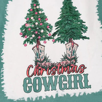 Western Wonderland Baby Romper - Two-Steppin' Christmas Trees in Every Boot! image 2