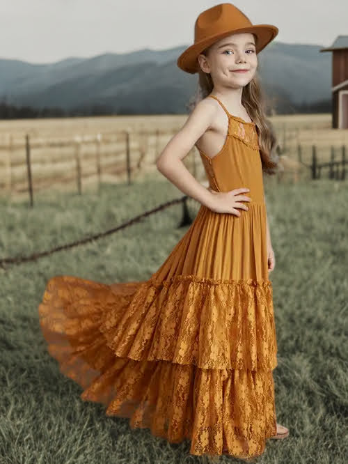 Western Belle Flowy Lace Dress image 1