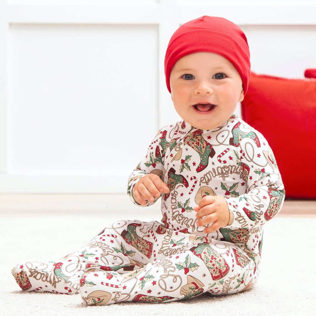 Western Christmas Family Matching Bamboo Pajamas