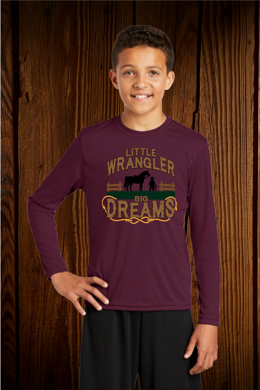 "Little Wrangler, Big Dreams" Long-Sleeved  Toddler & Youth T-Shirt image 0