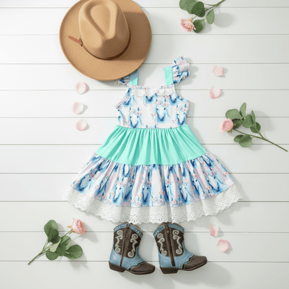 Dreamy Horse Ruffle Dress