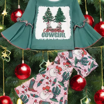 Christmas Trees & Boots Bonanza Pant Set image 0