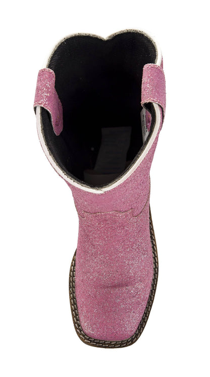 Sparkle Pink Glitter Western Boots – Toddler