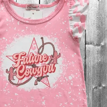 Future Cowgirl Baby Romper – Snap Bottom Western Outfit