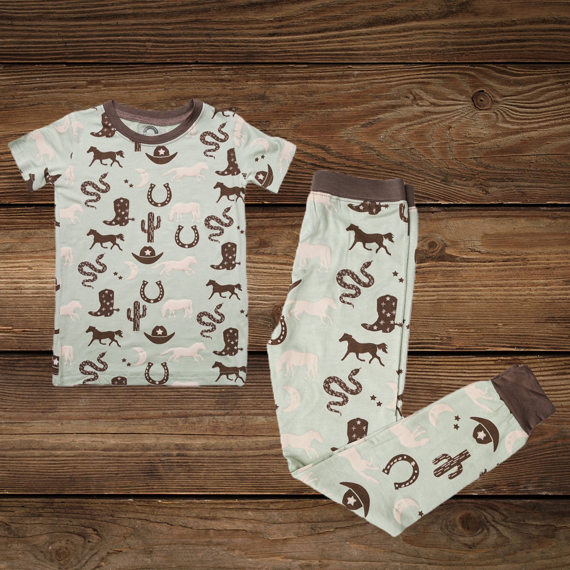Giddyup Western Bamboo Pajamas for Kids: Dreamy Comfort for Little Wranglers image 2