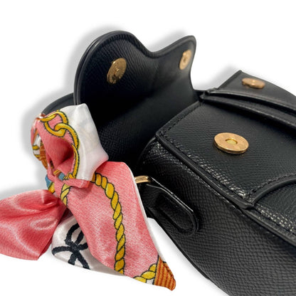 Classic English Saddle Bag with Vintage Scarf - Toddler & Kids Sizes