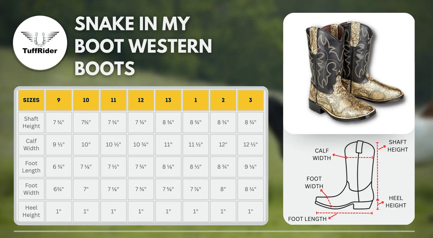 Tuffrider Children's Snake In My Western Boot:  Durability and Style image 8