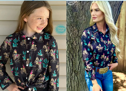 Mommy & Me Collection - Western Grit Long-Sleeved Shirt (Kids) image 3