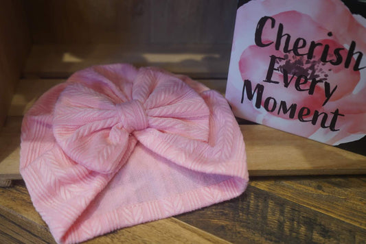 Baby Cowgirl's Solid Color Bow Turban Hat image 0