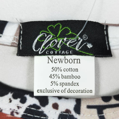Little Cowboy Knotted Gown with Matching Hat