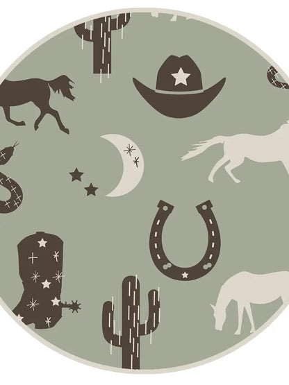 Giddyup Western Bamboo Baby Romper: Western-Styled Comfort for Little Wranglers image 1