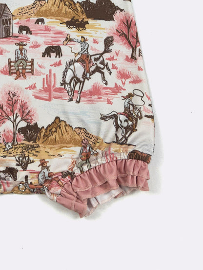 Prairie Princess Baby Romper | Western Baby Girl Outfit