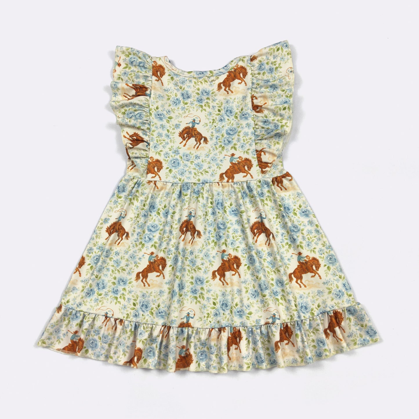 Blue Rose Buckin’ Girls Western Dress