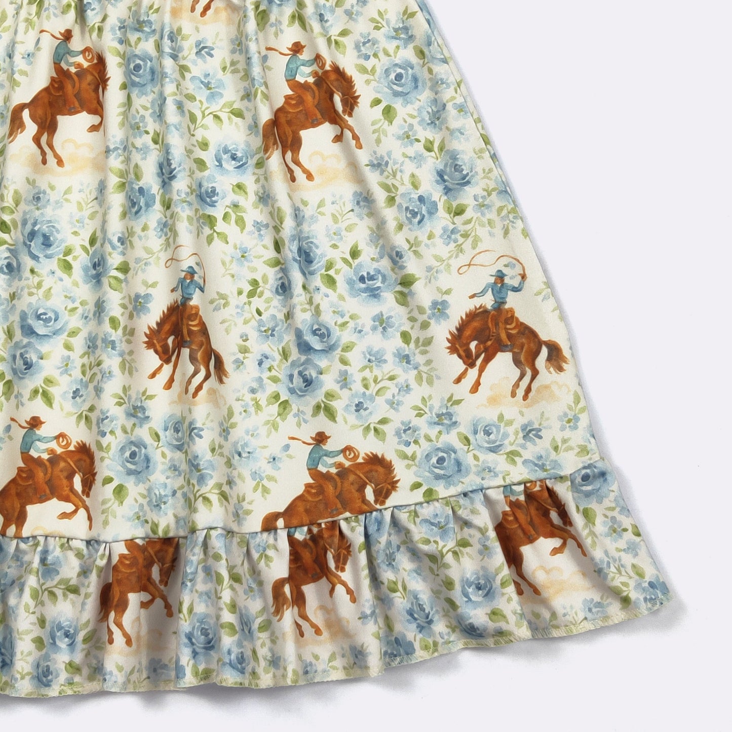 Blue Rose Buckin’ Girls Western Dress