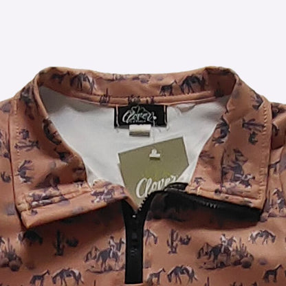 High Desert Cowboy Boys’ Western Quarter-Zip Pullover