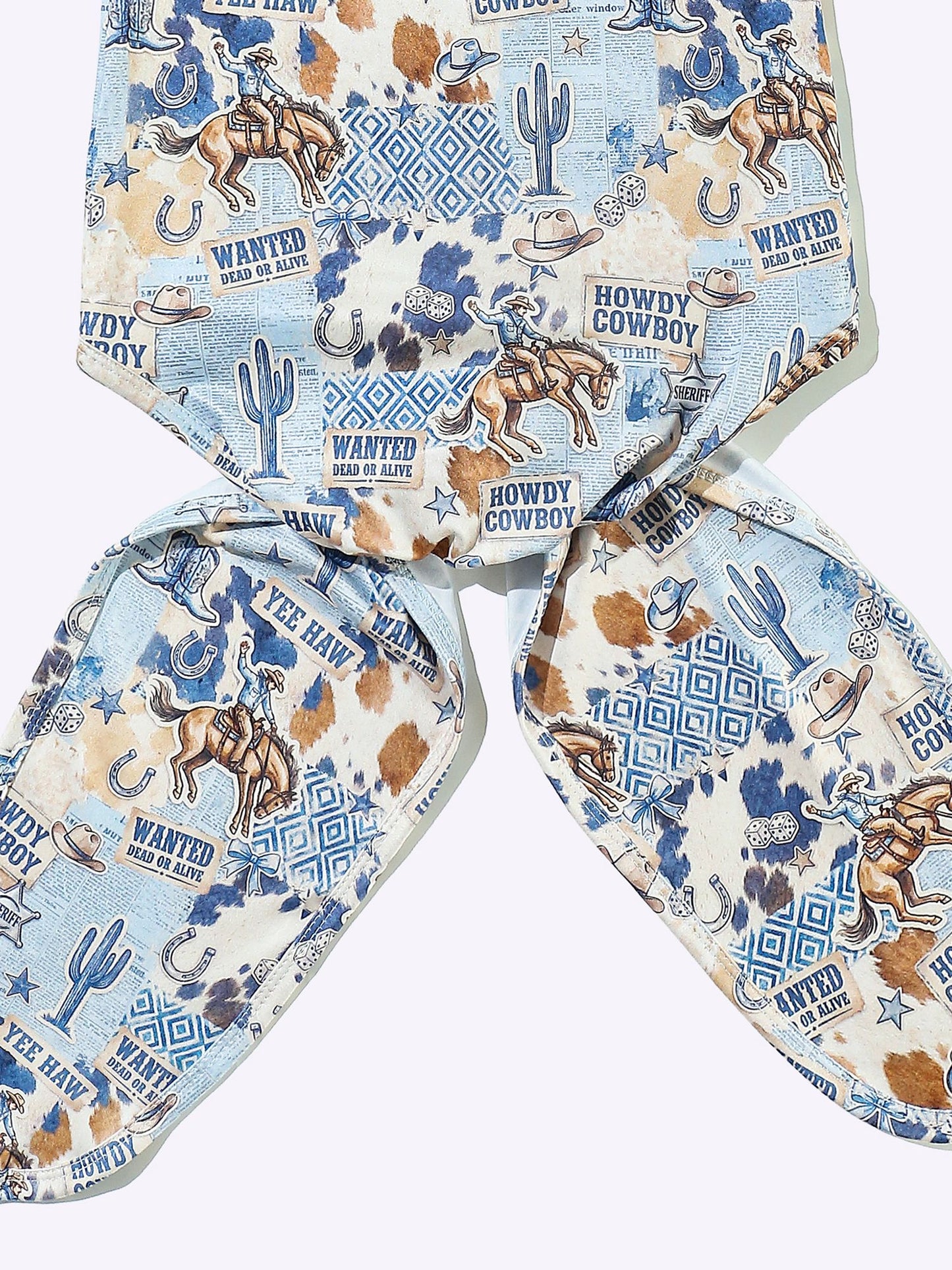 The Blue Wanted Cowboy Baby Knotted Gown